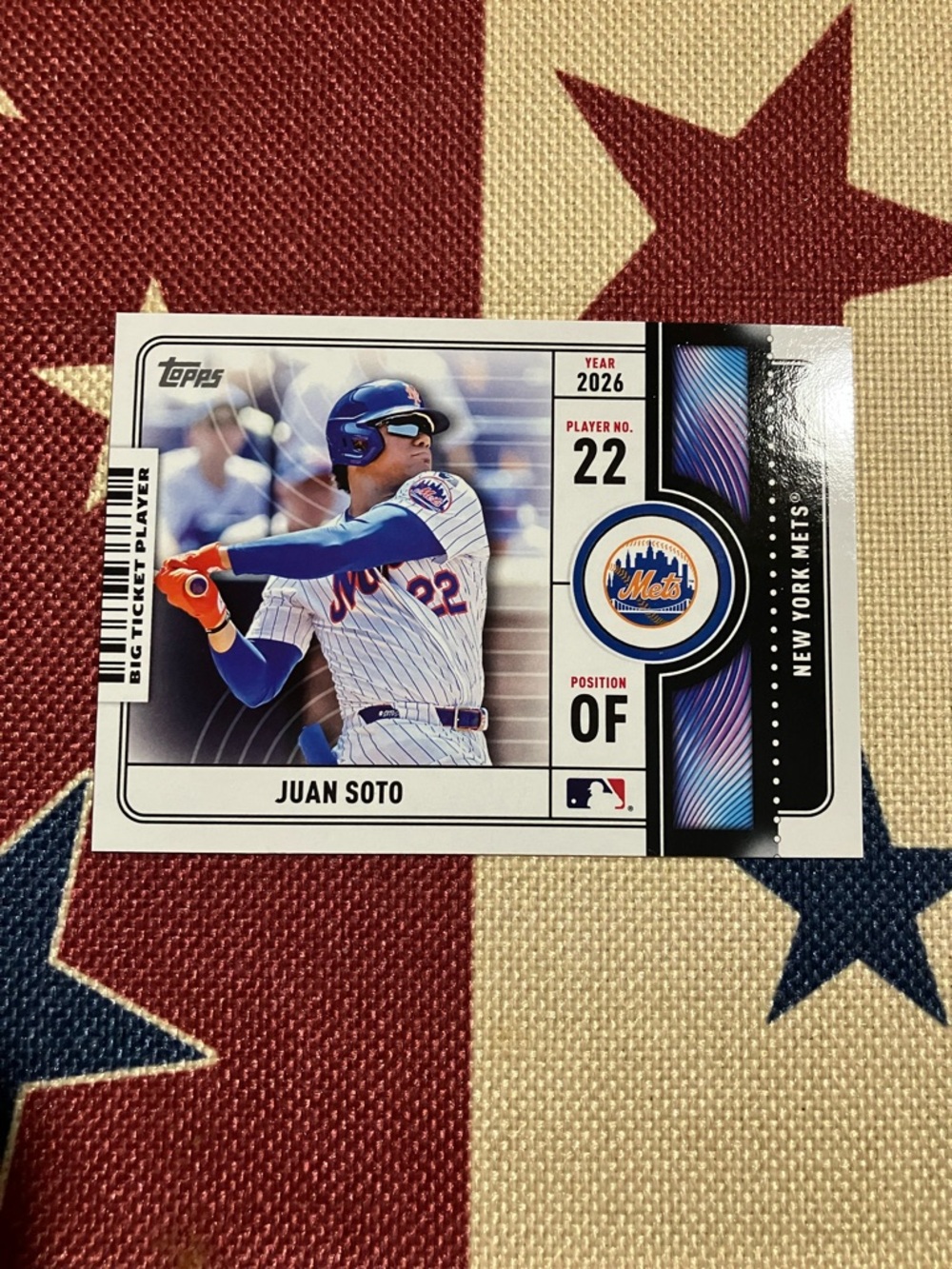 JUAN SOTO BIG TICKET Topps Baseball Card
